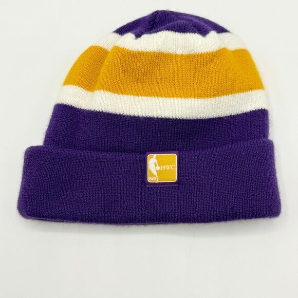 ‘47 Brand Los Angeles Lakers Purple Yellow Beanie OSFM - Picture 2 of 4